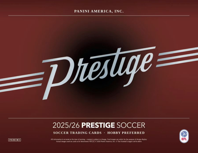 2025-26 Panini Prestige EFL English Football League Soccer Hobby Preferred Box