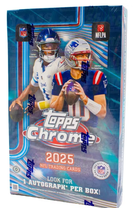 2025 Topps Chrome NFL Football Hobby Box