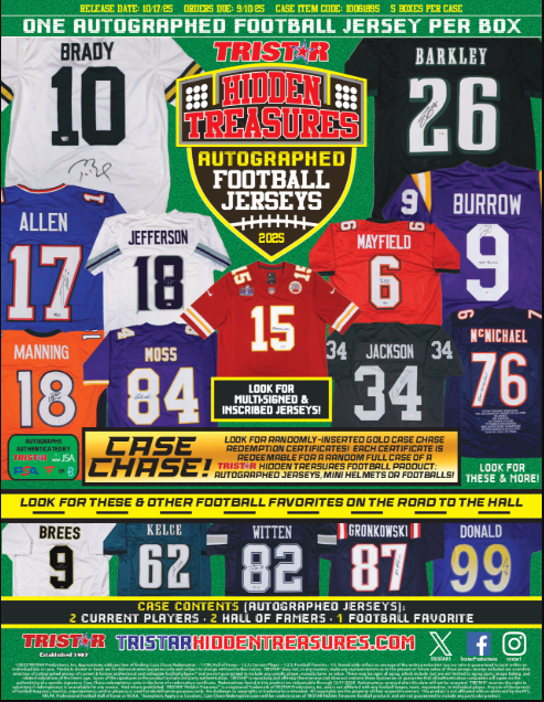2025 Tristar Hidden Treasures Autographed Jersey Series 2