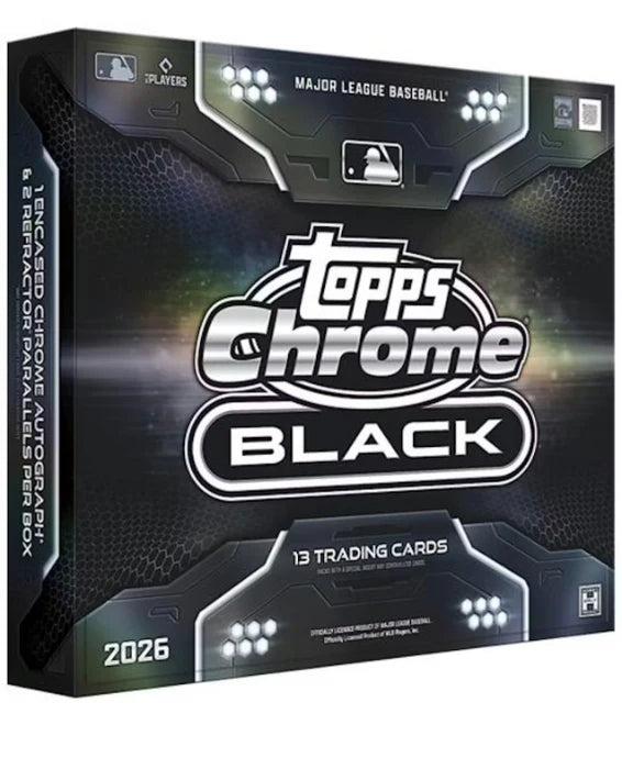 2026 Topps Chrome Black Hobby Box (MLB)
