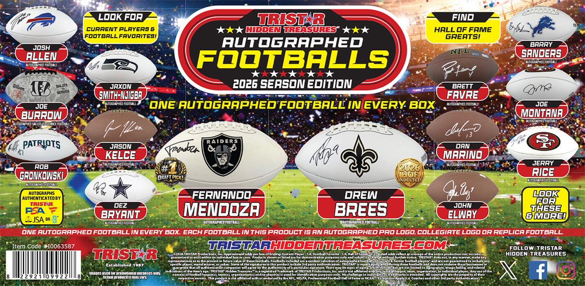 2026 Tristar Hidden Treasures Season Edition Autographed Footballs Box